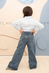 Denim strass