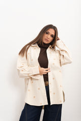 Camicia over con ricami