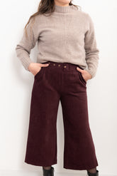 Pantalone palazzo in ciniglia