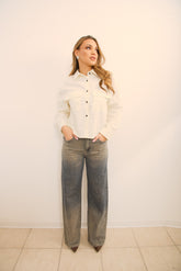 Denim vintage con strass