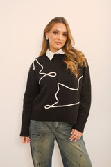 Maglione con ricami