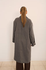 Cappotto over misto lana