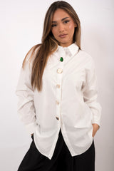 Camicia bianca gioiello