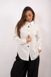 Camicia bianca gioiello