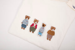 T-shirt bianca orsetti