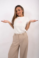 T-shirt bianca con scritta
