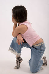 Jeans con pizzo