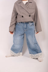 Jeans con pizzo