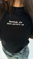 T-shirt "meno male che siete perfetti voi"