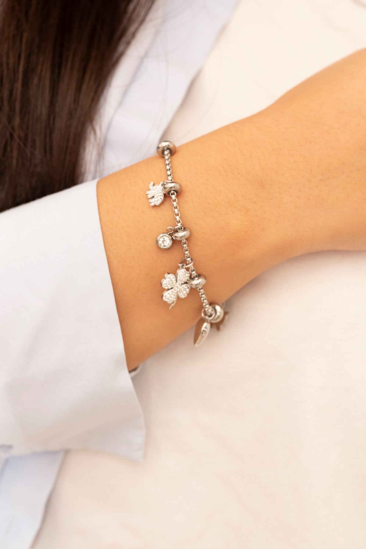 Bracciale quadrifoglio