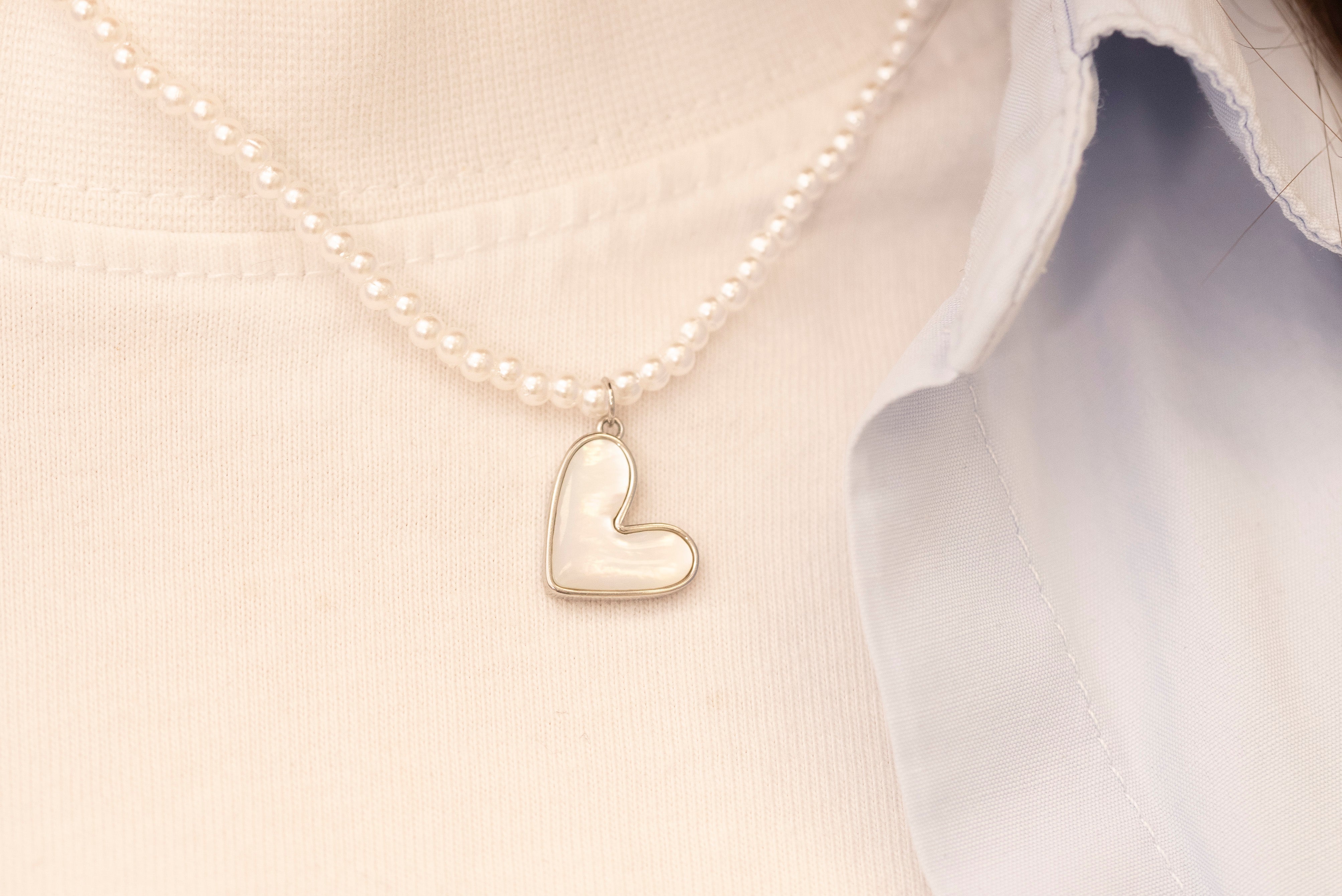 Collane cuore e perle