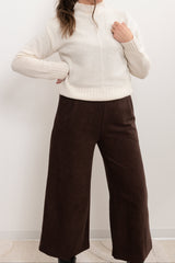Pantalone palazzo in ciniglia