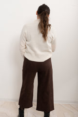 Pantalone palazzo in ciniglia