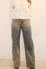 Denim vintage con strass