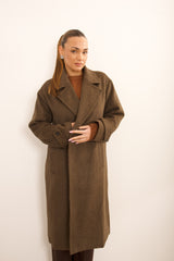 Cappotto over misto lana