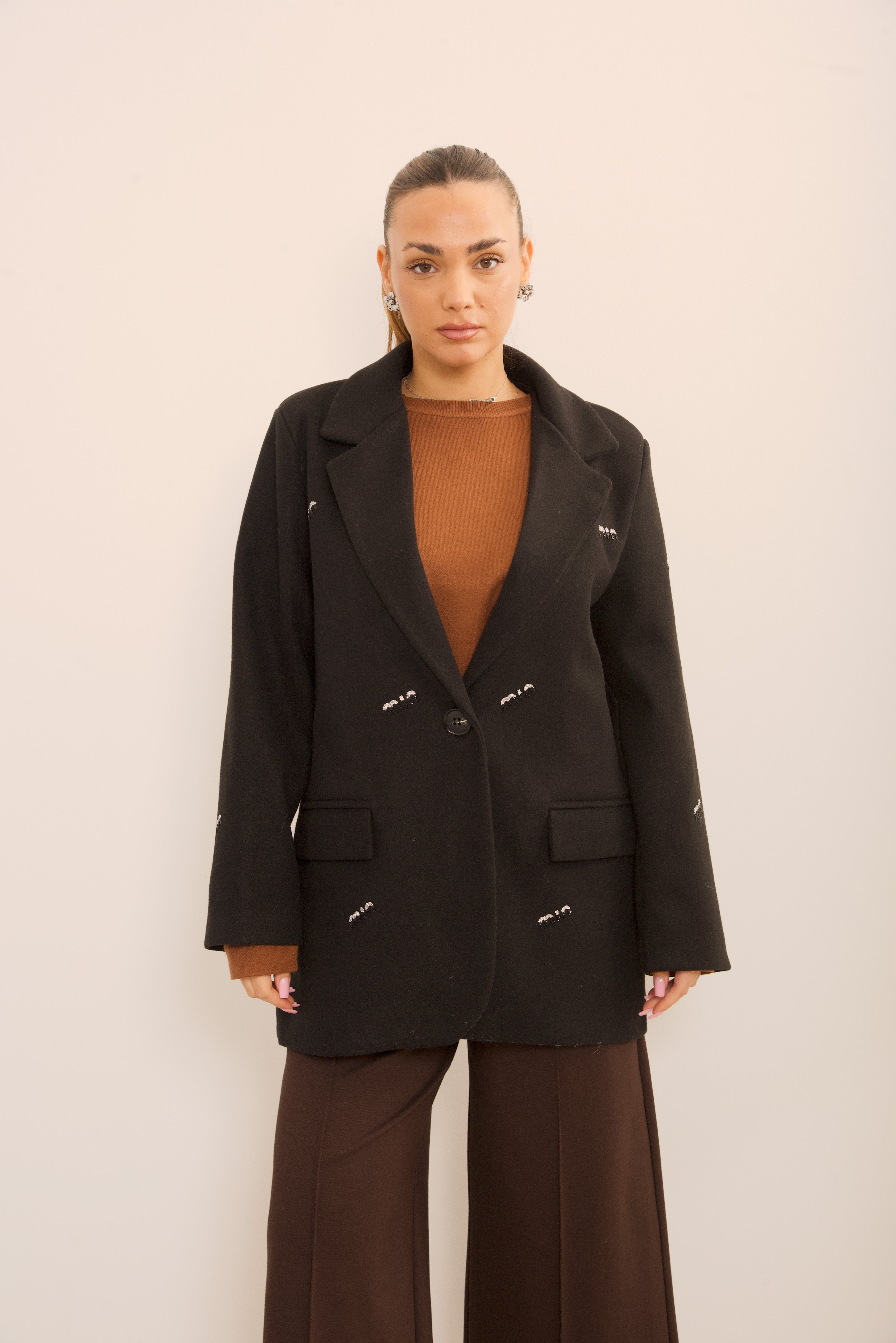 Cappotto corto strutturato