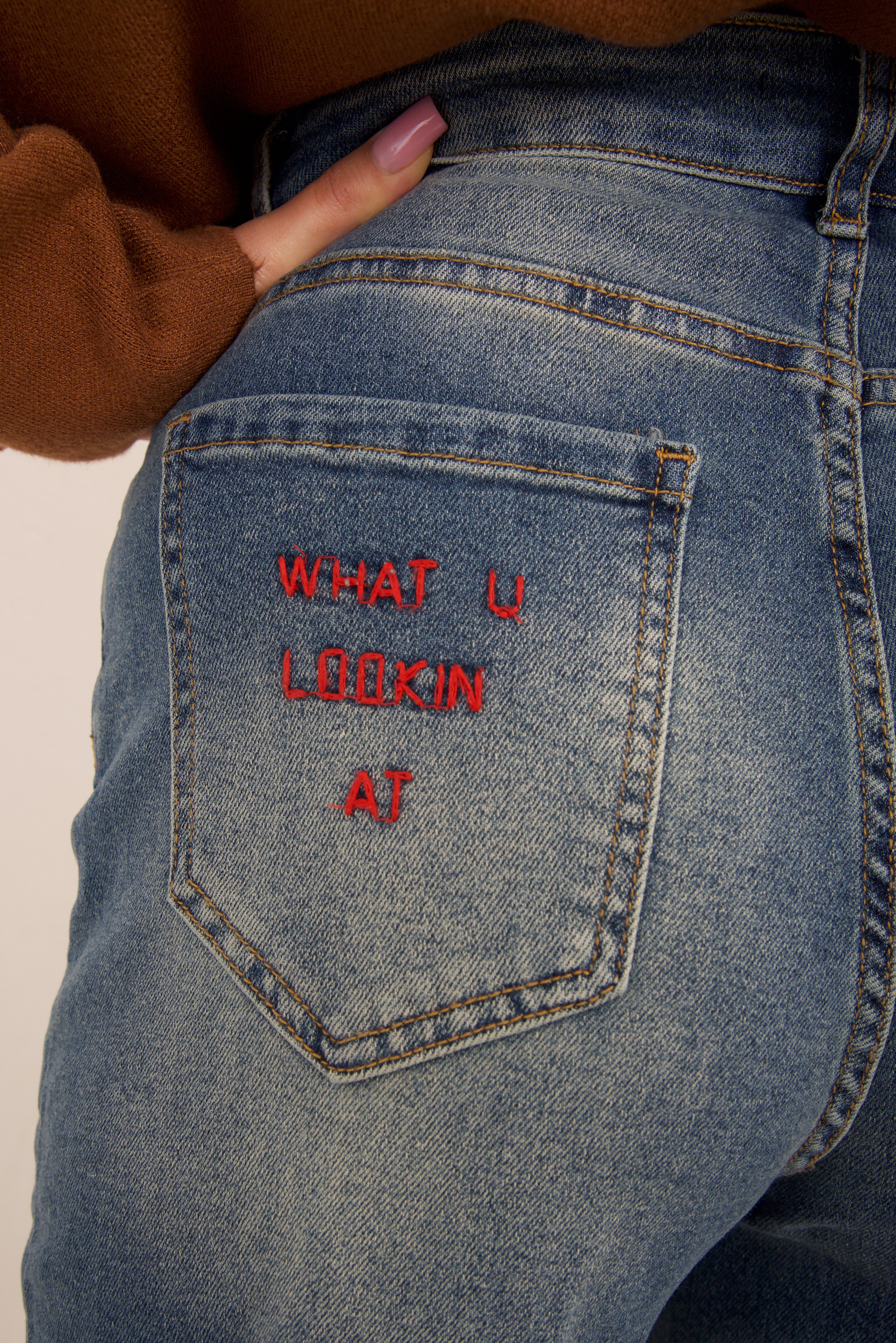 Denim con scritte