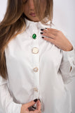 Camicia bianca gioiello