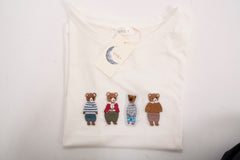T-shirt bianca orsetti