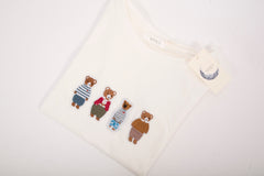 T-shirt bianca orsetti