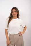 T-shirt bianca con scritta