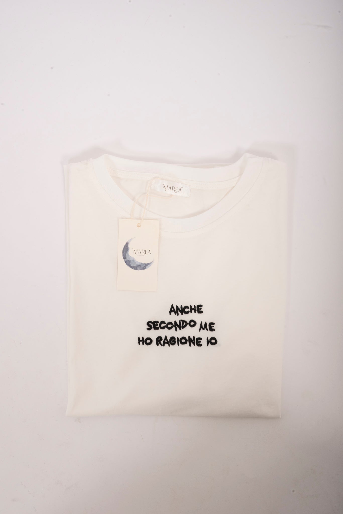 T-shirt bianca con scritta