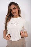 T-shirt bianca con scritta