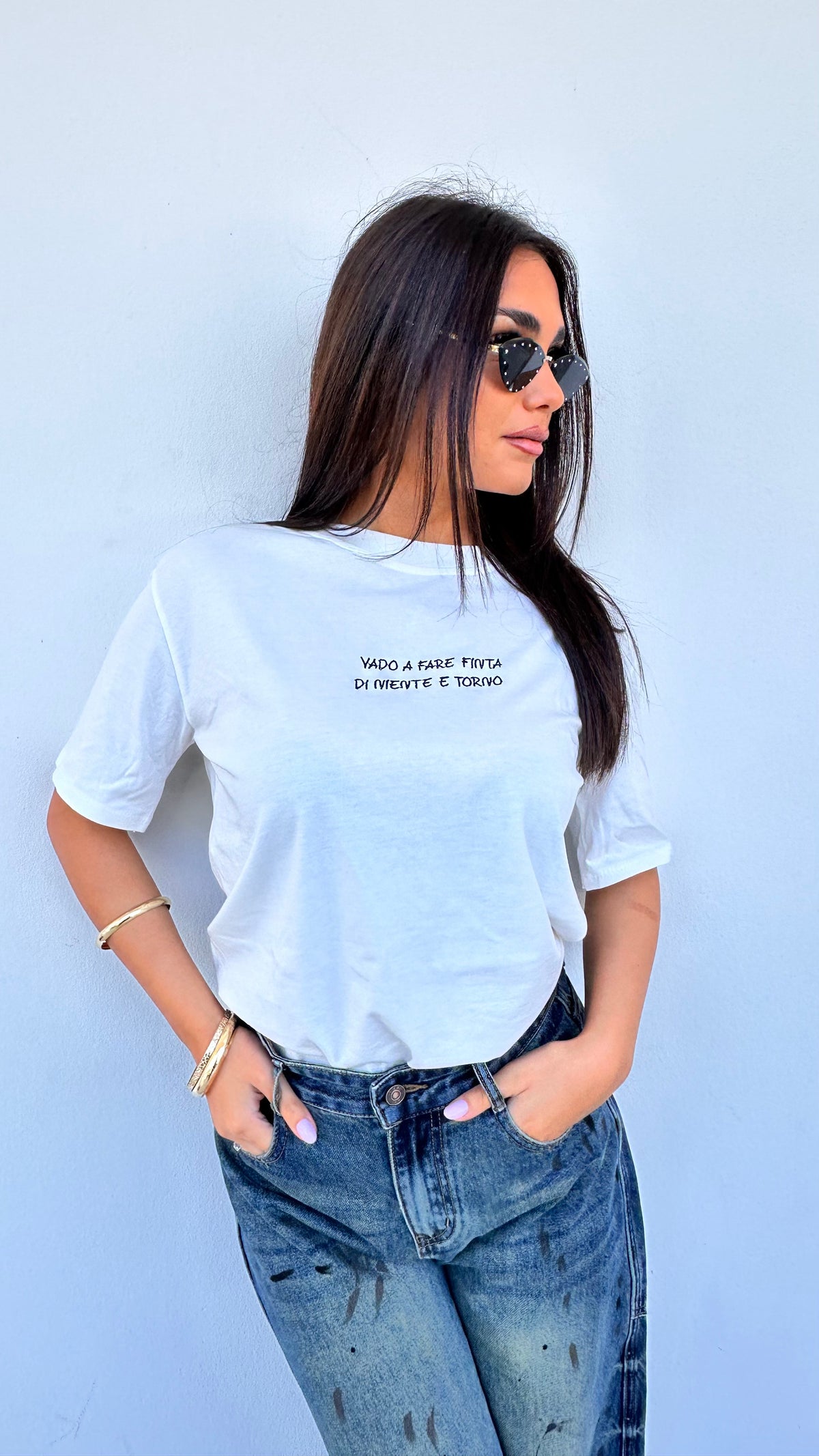 T-shirt "vado a fare finta di niente e torno"